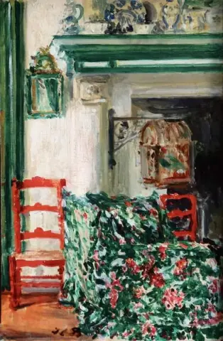 La sala da pranzo di Offranville 1900