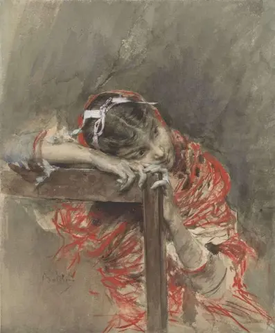 Young Pensive Woman 1883