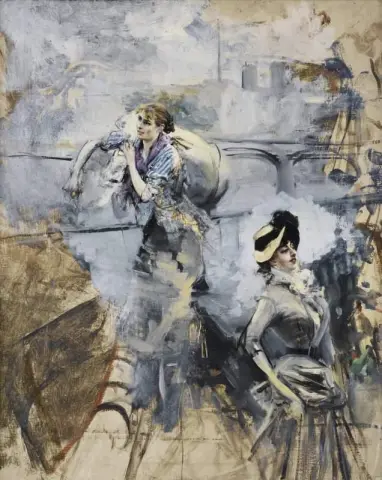 Lavandaia e una giovane bruna sulla Senna Parigi 1878 circa