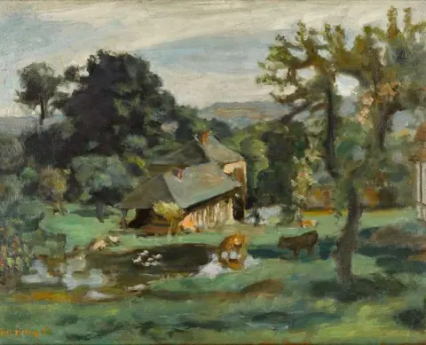 Landscape Gold The Farm 1918