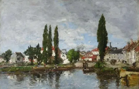 Bruselas El Canal de Lovaina 1871