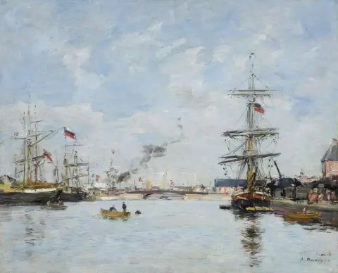 Deauville Le Bassin Flut 1890
