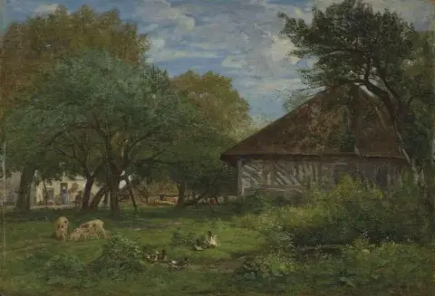 Bauernhof rund um Honfleur ca. 1856-60
