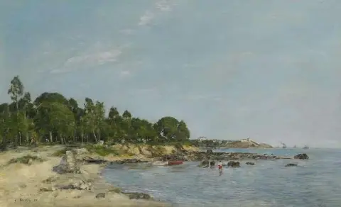 Juan Les Pins Die Bucht und das Ufer 1893