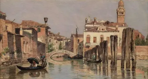 威尼斯运河场景