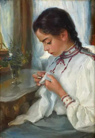 Portratt Av Astrid Brate 1901