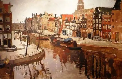 Näkymä Korte Prinsengracht Amsterdamista