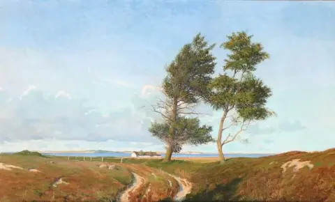 Estate. Motivo Fra Kulhus. I Baggruden Issefiordo 1900