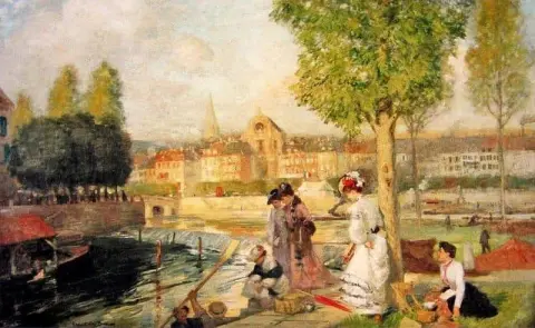 En provinsstad i Frankrike ca 1904