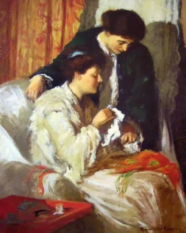 En lugn kväll ca 1908-10