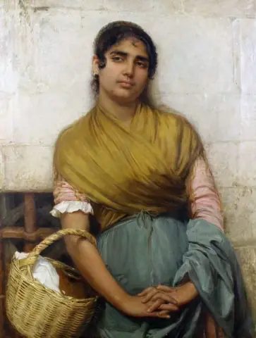 Μία Ισπανίδα Τσιγγάνα σε Παράθυρο Φυλακής 1882