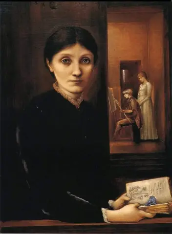 Portrett av Georgina Burne-jones ca. 1883