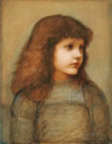 Portrett av Gertie Lewis Halvlengde ca. 1875-80