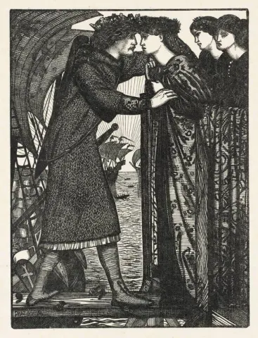 Sigurd Korsfareren gravert av Dalziel-brødrene 1862