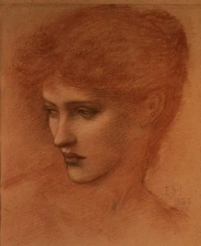 Studie for et kvinnelig hode 1889