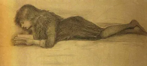 Studie av Katie Lewis ca. 1886