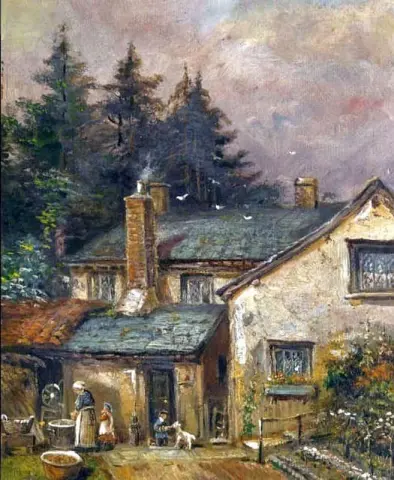 Fütterungszeit in der Hütte