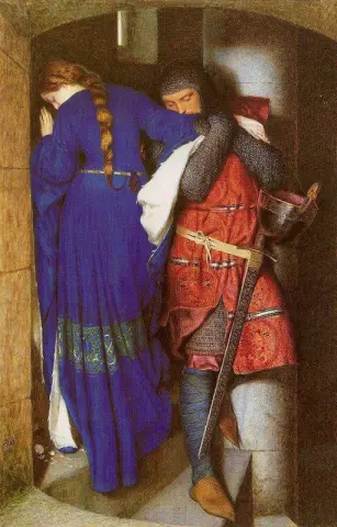 Hellelil und Hildebrand Das Treffen auf der Turmtreppe 1864