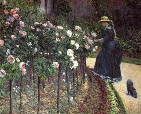 Rozen in de tuin van Petit Gennevilliers 1886