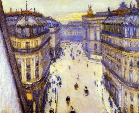 Rue Halevy gezien vanaf de zesde verdieping (1878)