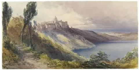 阿尔巴诺湖和甘道夫城堡意大利 1880