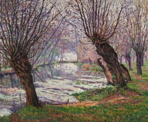 川沿いの木々 1912