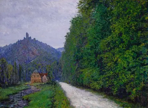 ヴィースバーデン近くの夜の小道 1919