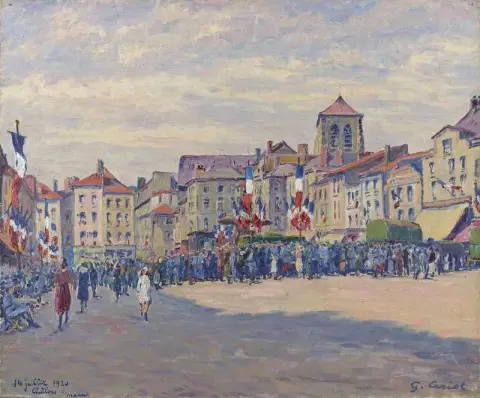 1920 年 7 月 14 日の祭り シャロン シュル マルヌ 1920