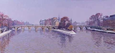 Paris unter dem Schnee