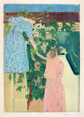 Gathering Fruit Ca. 1893