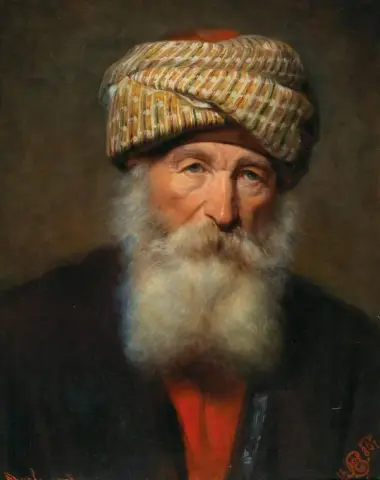 Porträtt av en orientalisk man 1867