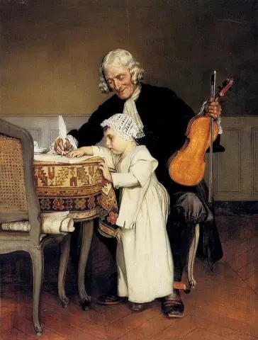 Musiklektionen 1890