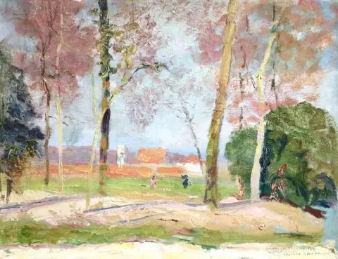 Figuurit metsässä noin 1920