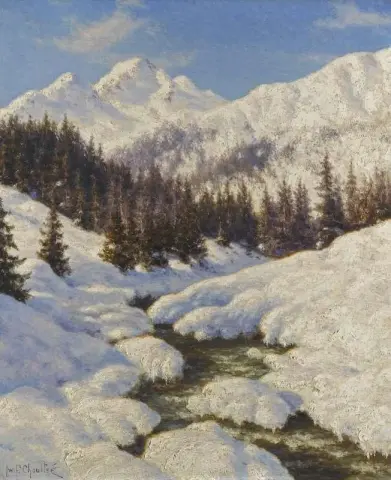 Stroom In De Sneeuw