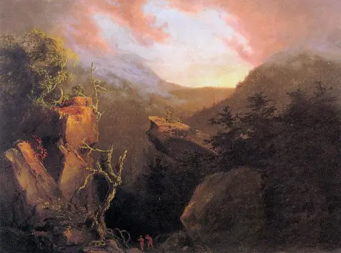 Nouseva aurinko vuorten yli