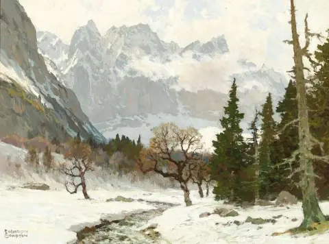 Das Ladider Tal Karwendelgebirge