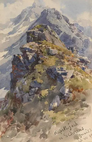 Kapelljoch Berg Ovanför Schruns I Montafon