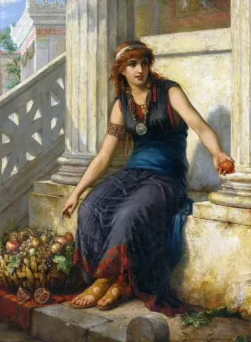Vendedor de frutas de Pompeya hacia 1900