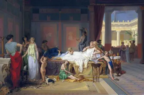 La última hora de Pompeya - La casa del poeta 1869