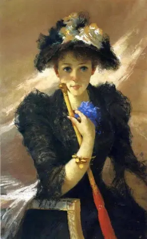Lady With Umbrella