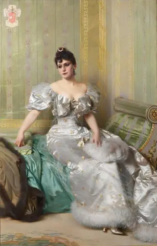 Portrait Of Corinna Salmon 1858 1929 1893