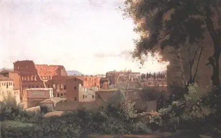 Il Colosseo visto dai Giardini Farnese