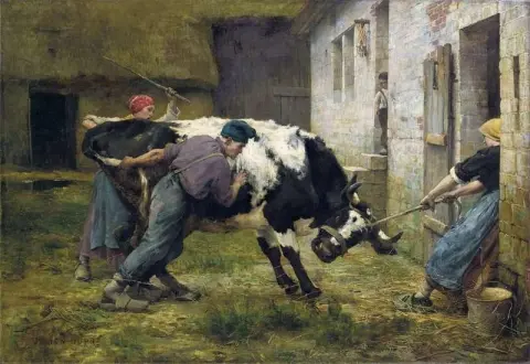 I Gården ca 1886