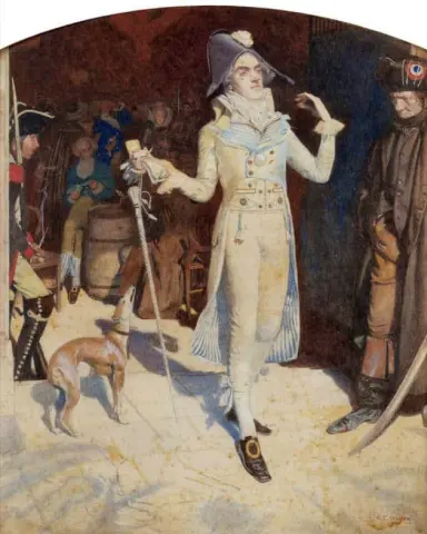 처형 소환에 응답하는 귀족. 파리 1792년 1904년