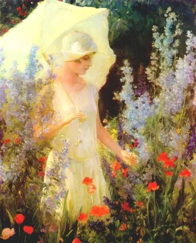 Blå Delphiniums