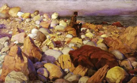 仕事中のアーティスト グロスター A 自画像 1887