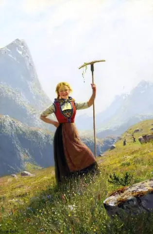 Peasant Girl With A Rake