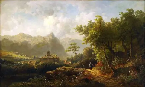 Schloss Tarasp Bei Scuol 1887