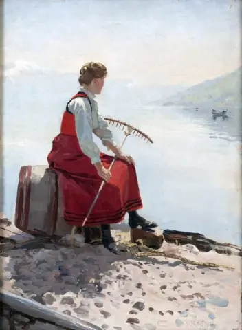 Woman With Rake