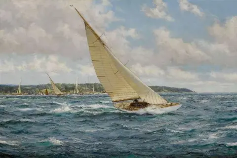 Reef Down - jachten van zes meter voor het eiland Wight